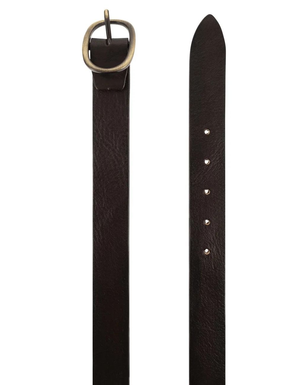 Alberto Luti Brown Classic Full Grain Leather Belt for men