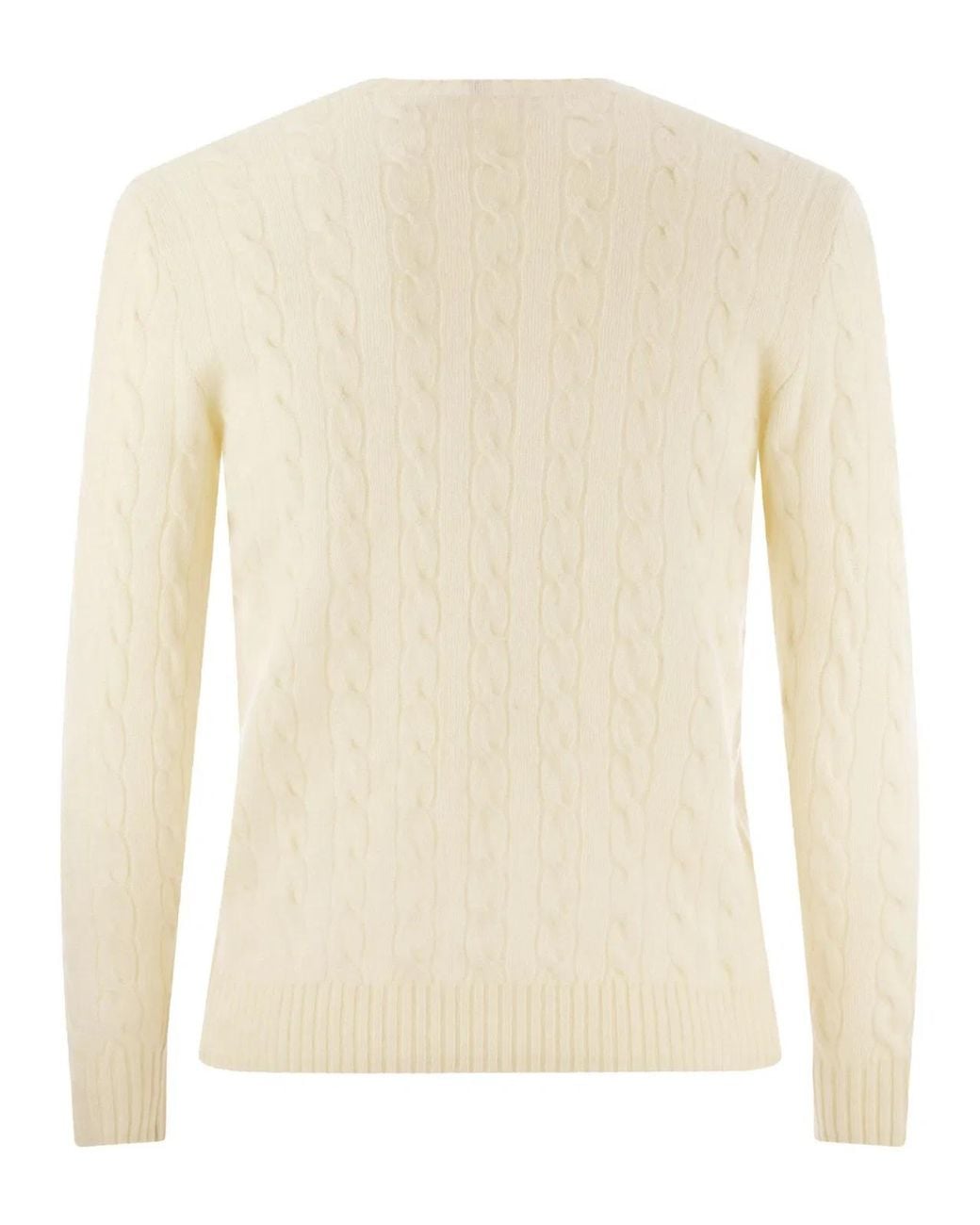 Polo Ralph Lauren Natural Wool And Cashmere Cable-Knit Sweater for men