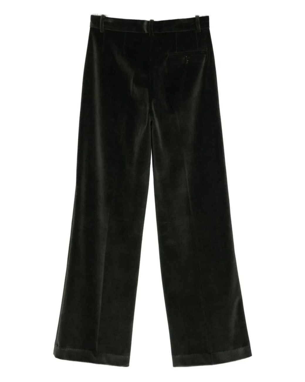 Circolo 1901 Black Cotton Wide-Leg Trousers