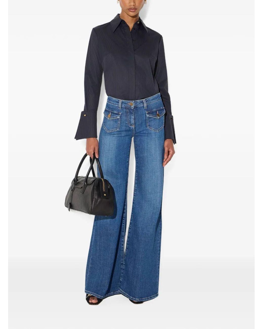 Elisabetta Franchi Blue Pantalon Jeans