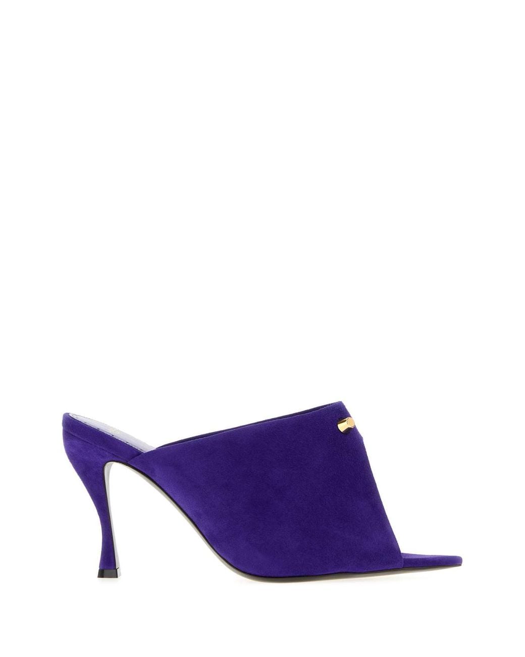 Balenciaga Purple Mid.City Mule H095