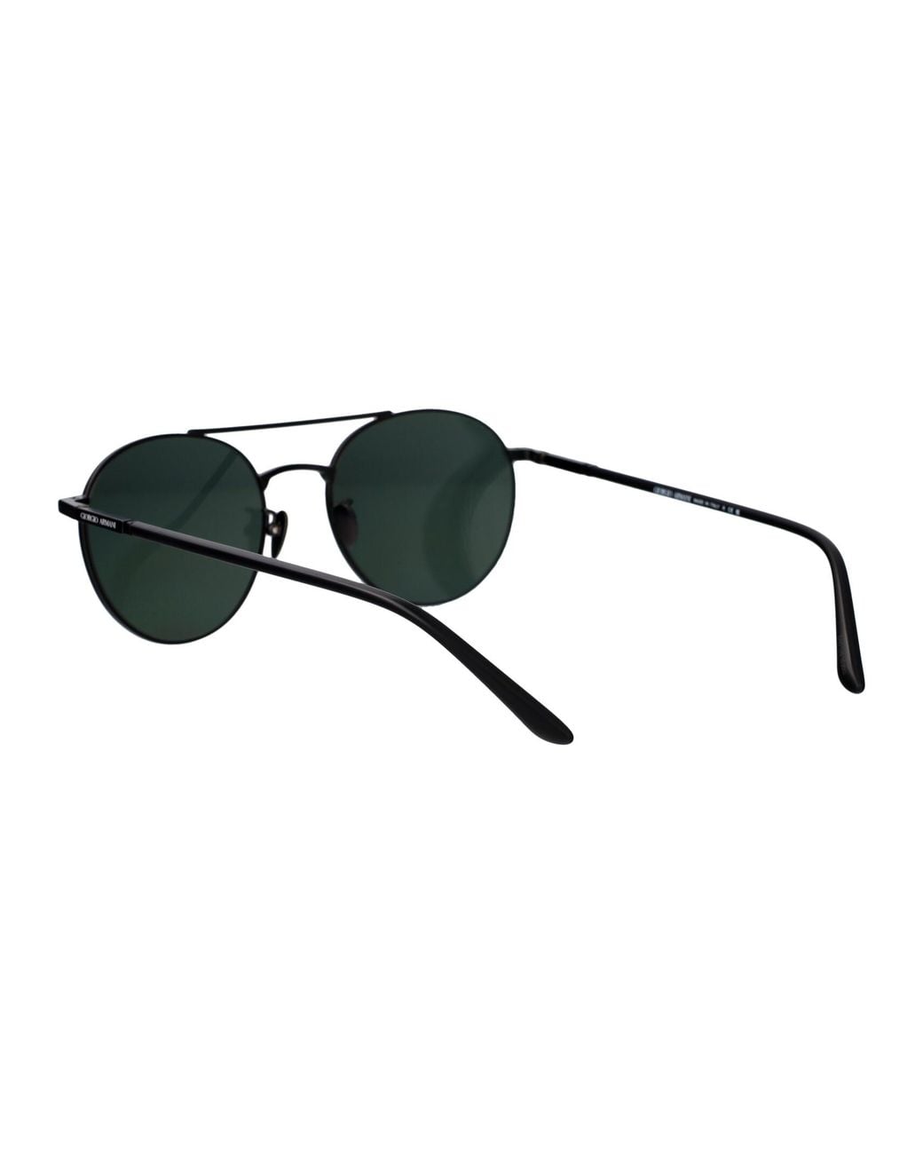 Giorgio Armani Green Matte Steel Sunglasses