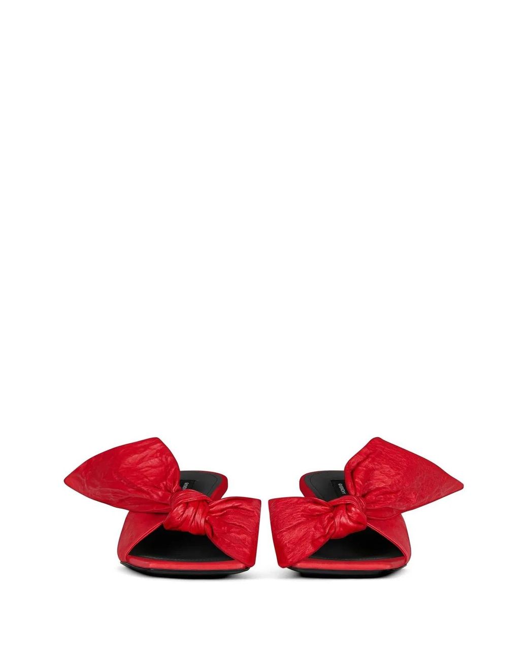 Givenchy Red Elegant Bow Detail Sandals 65Mm