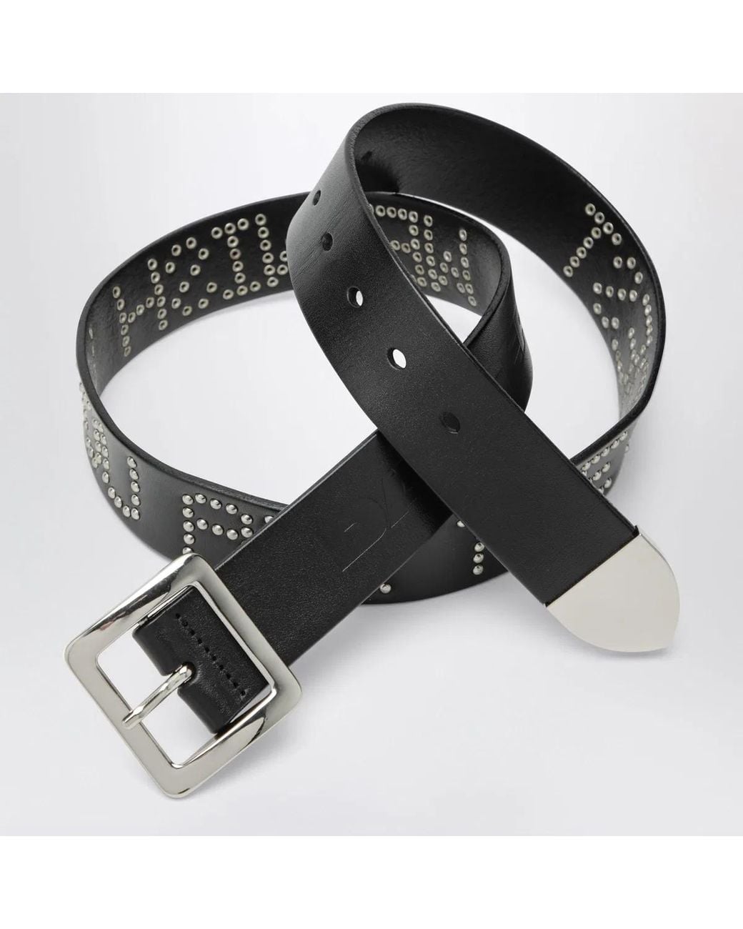 DAGGER Black Leather We Wish You All The Best Belt for men