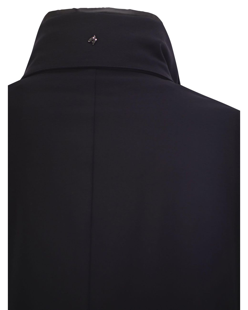 Montecore Black Stretch Technical Fabric Jacket With Detachable Inner Bib for men
