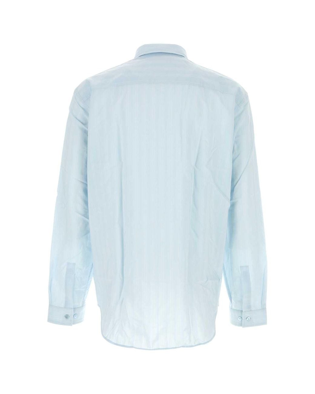 Gucci Blue Light Cupro Blend Shirt for men