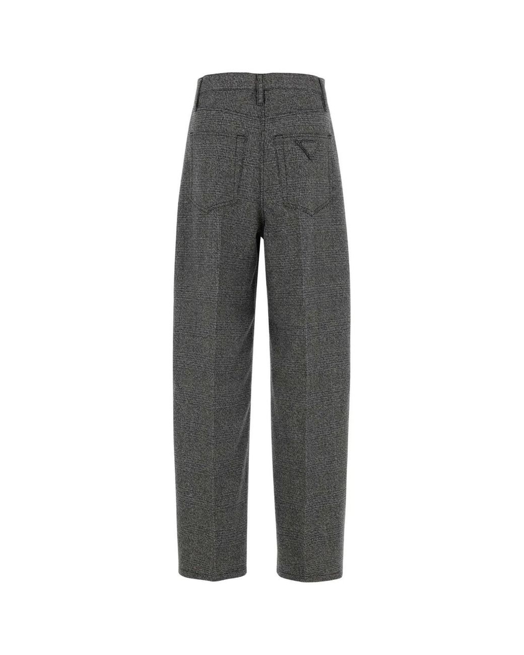 Prada Gray Wide Leg Chinos