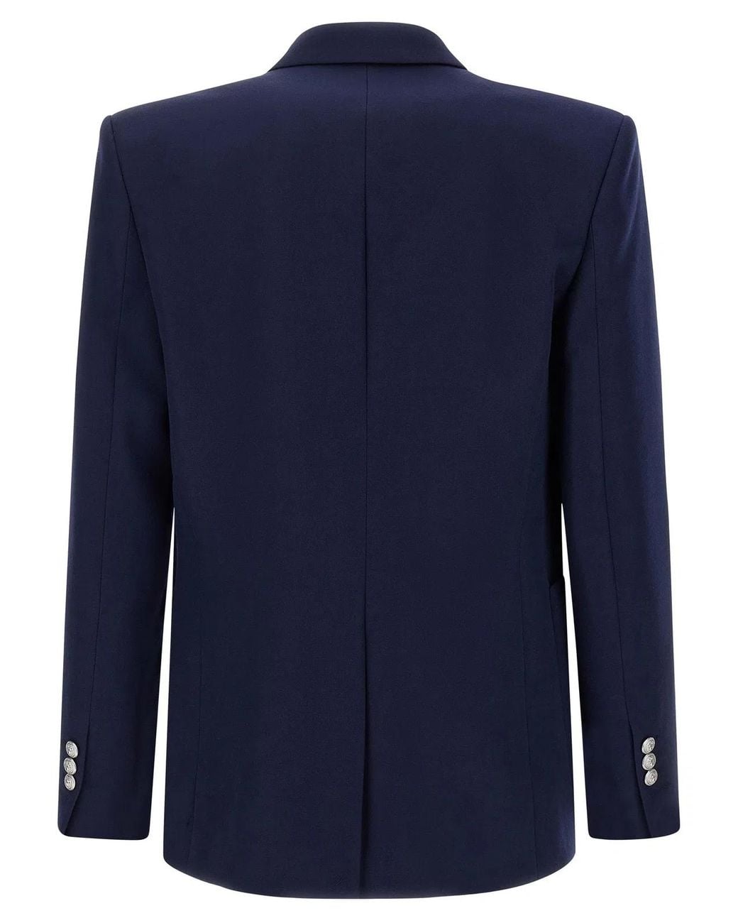 Balmain Blue Grain De Poudre Blazer for men