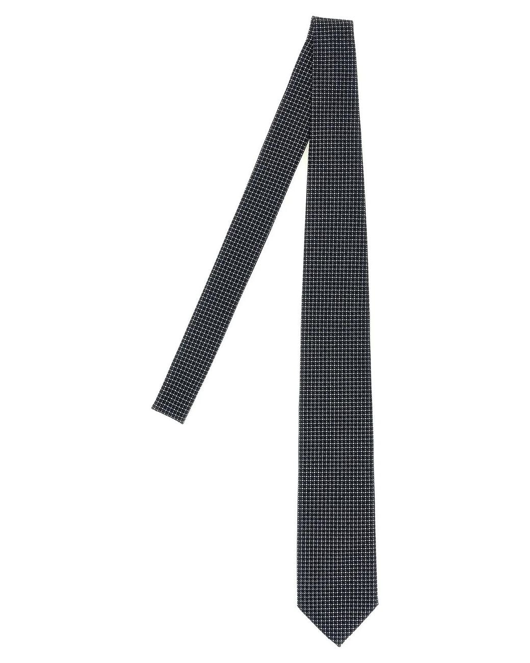 Brioni Black Silk Tie for men