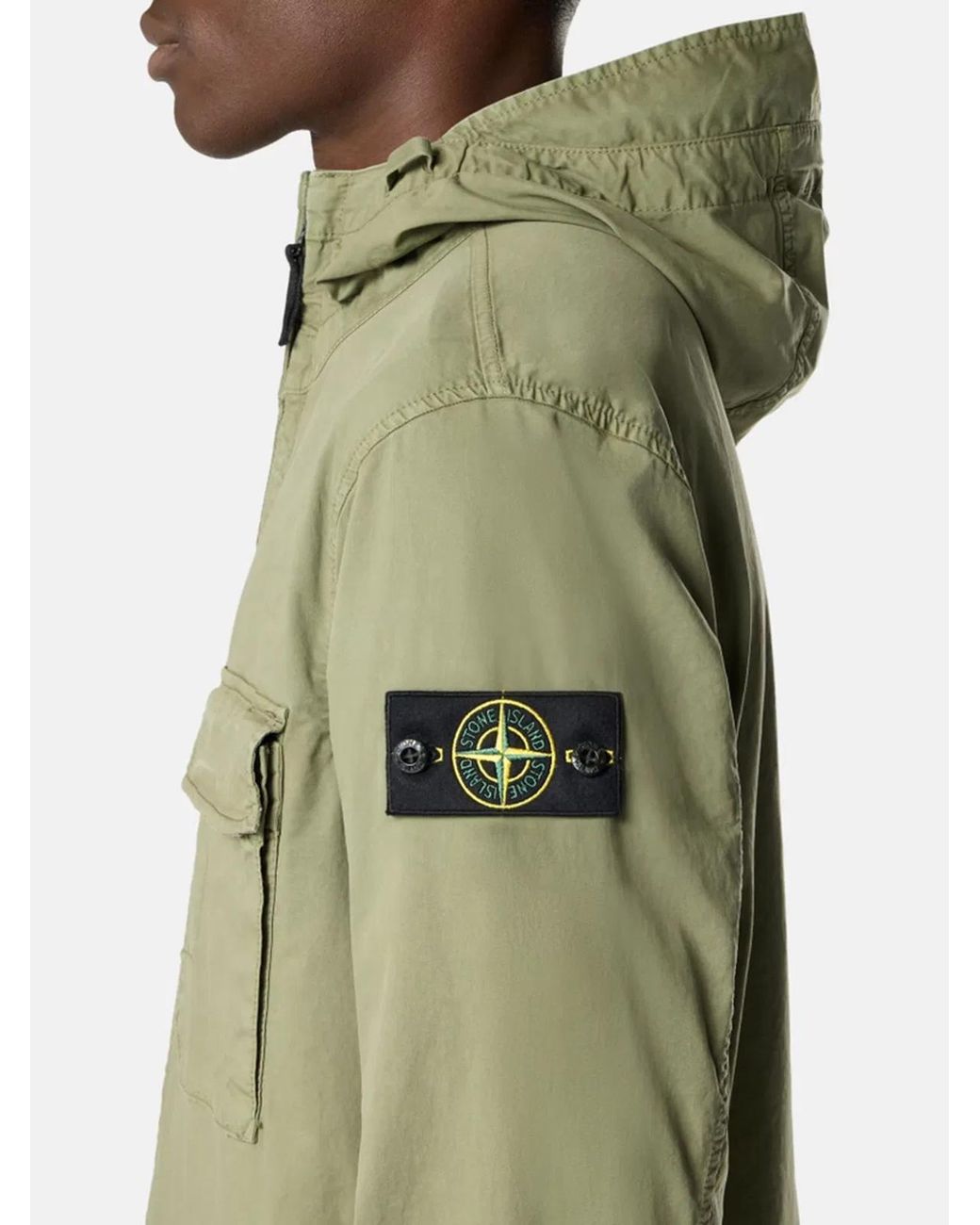 Stone Island Green 4100077 Stretch Organic Cotton Twill for men