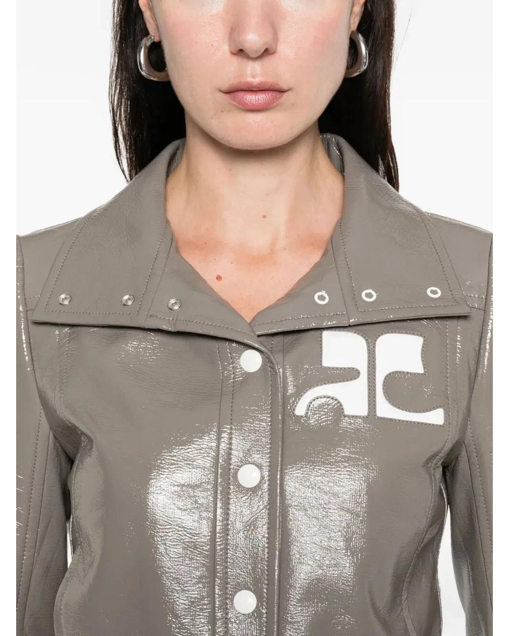 Courreges Metallic Courregès Reedition Vinyl Jacket