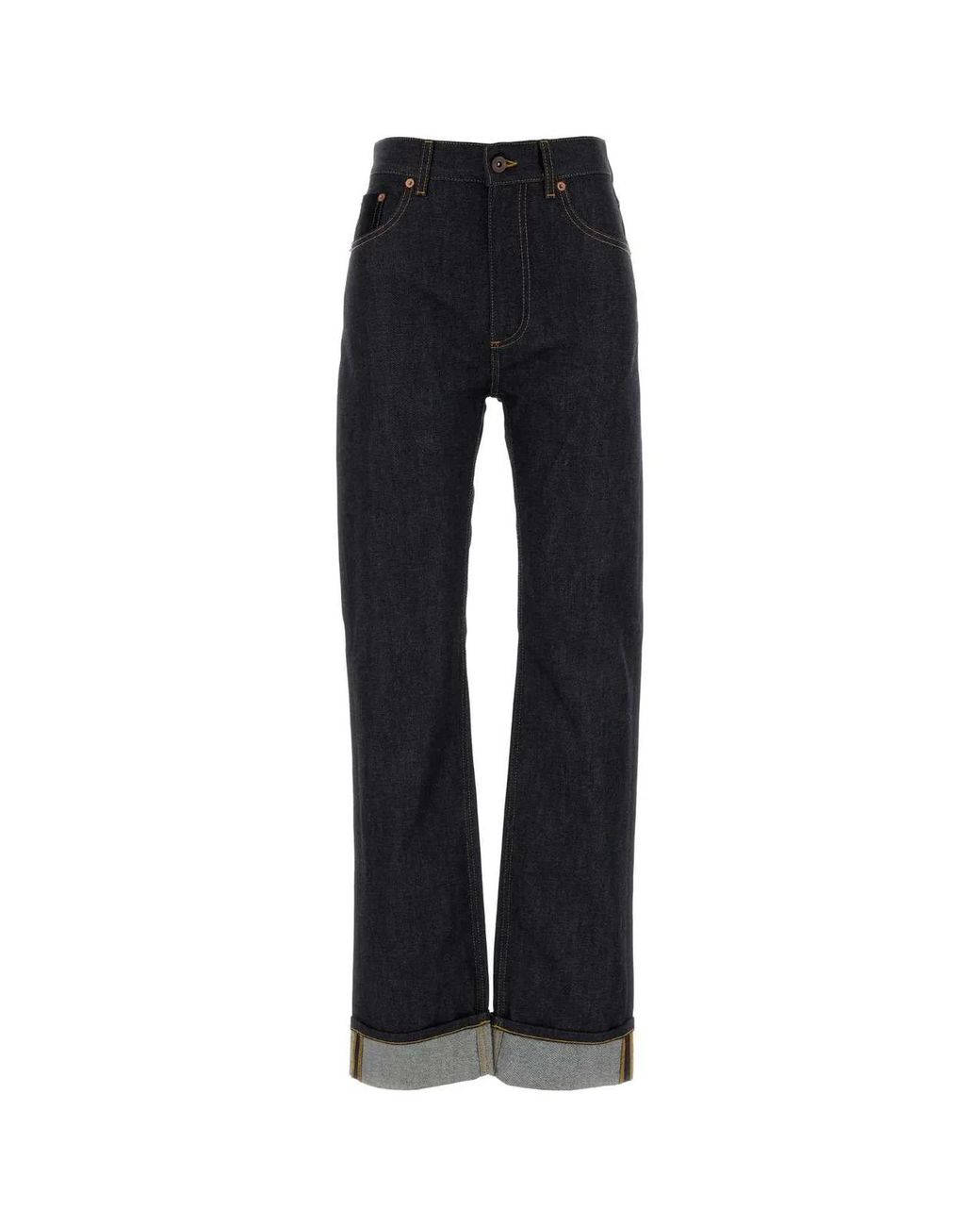 Bottega Veneta Black Jeans Straight With 5 Pockets