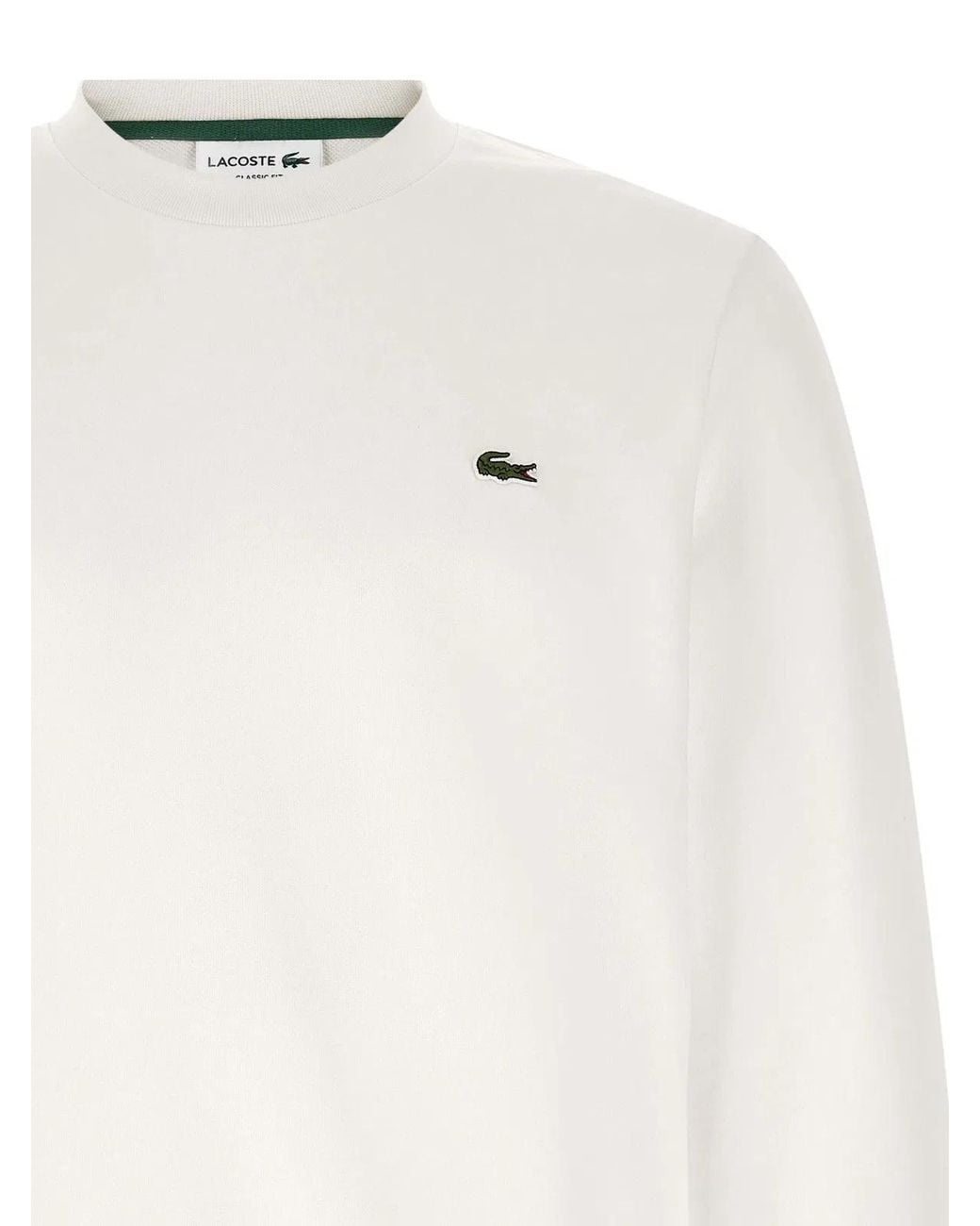 Lacoste White 'Coccodrillo' Sweatshirt for men