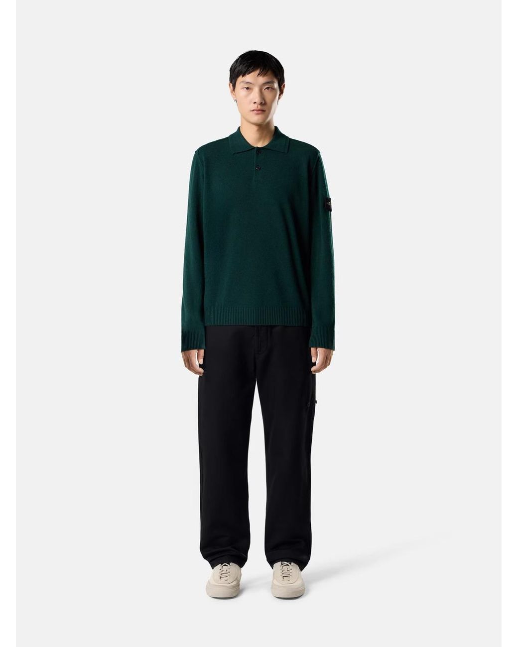 Stone Island Green Rws Sweater for men
