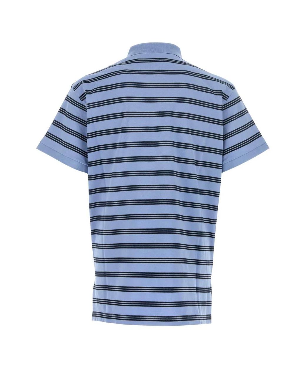 Prada Blue Shirt Collar Polo for men