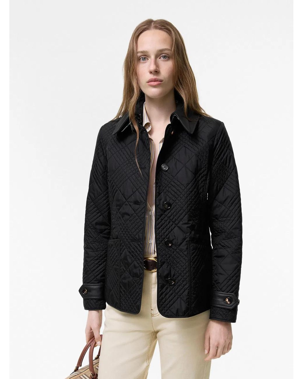 Burberry Black Fernleigh Quilted Nylon Jacket