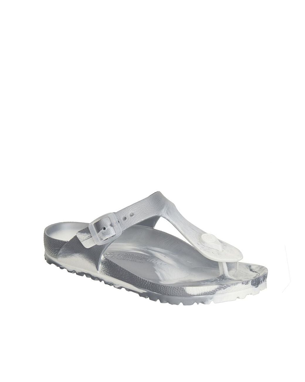 Birkenstock White Gizeh Eva Metallic Sandal