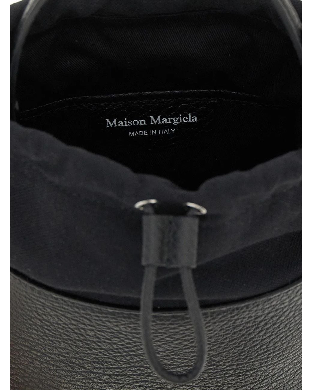 Maison Margiela Black '5Ac' Bucket Bag