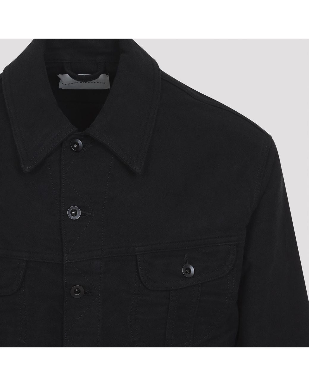 Studio Nicholson Black Derby Cropped Jacket for men