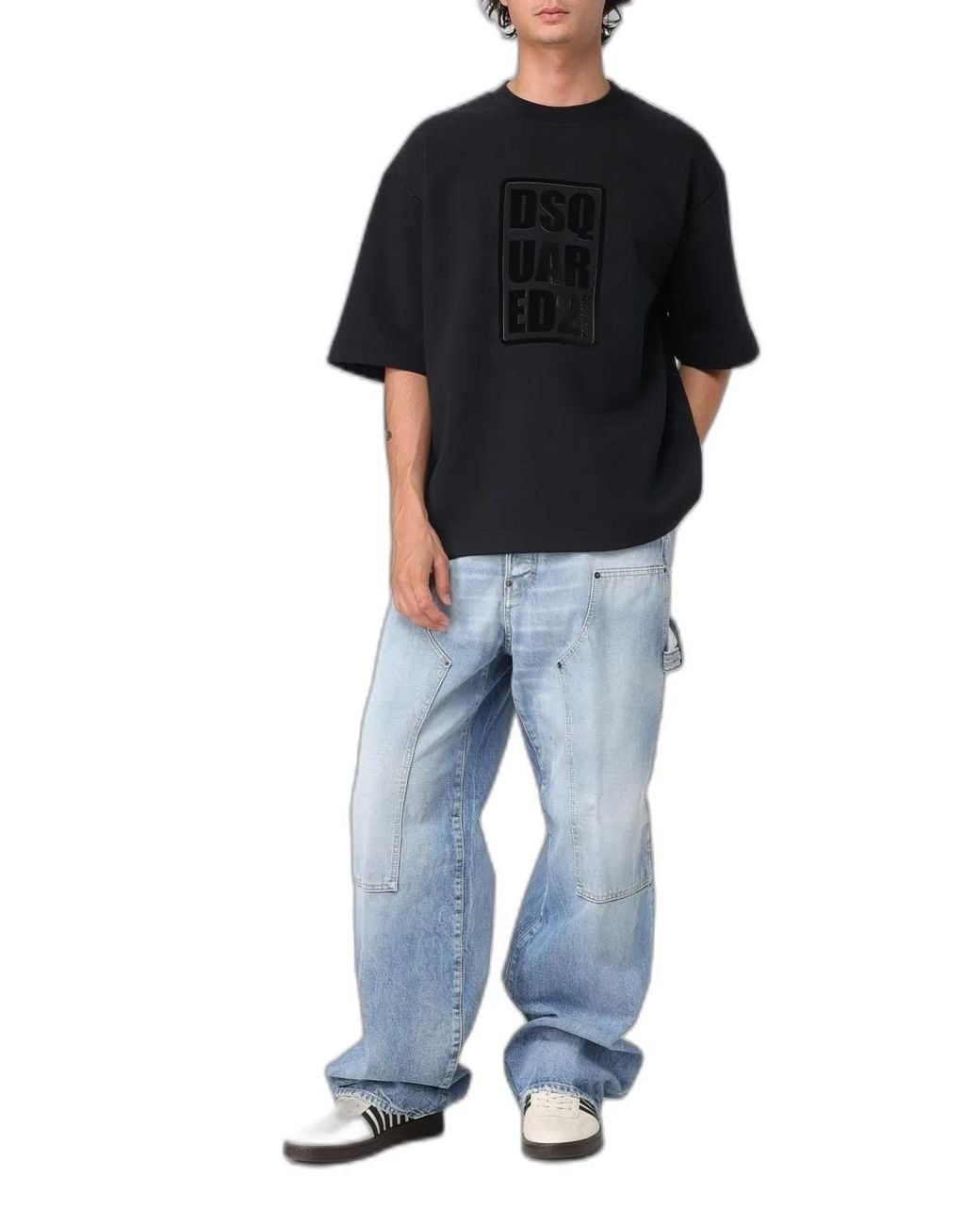 DSquared² Blue Pants 5 Pockets for men