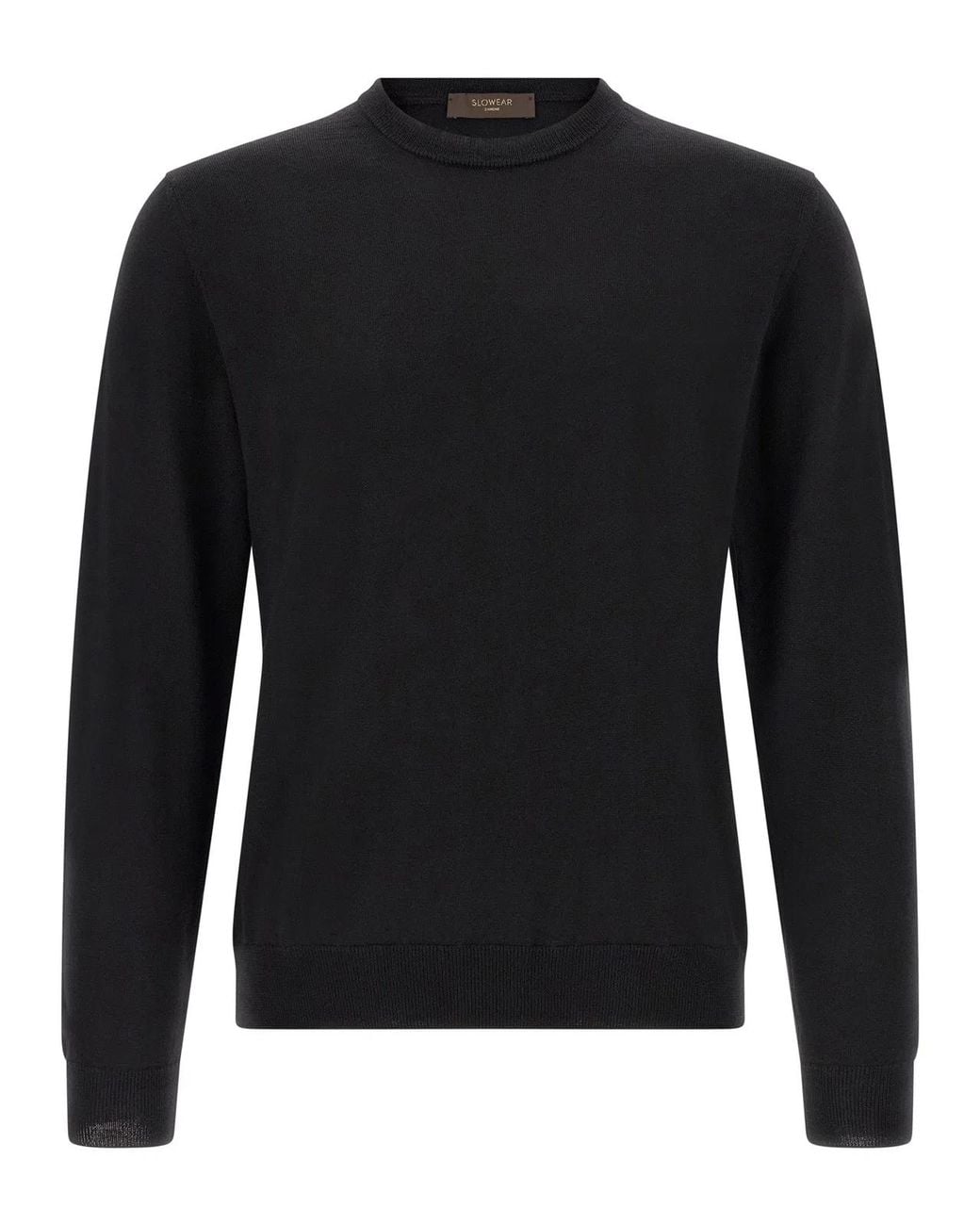 Zanone Black Wool Sweater for men