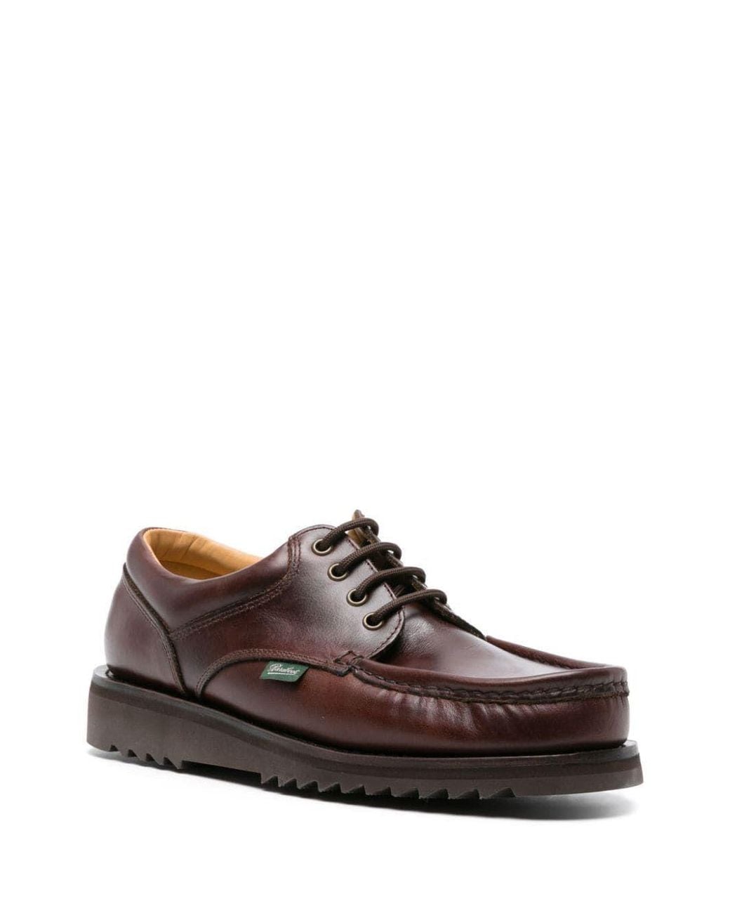 Paraboot Brown Thiers Boat Shoes for men