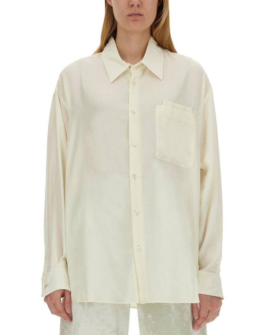 Lemaire Natural Lyocell Shirt