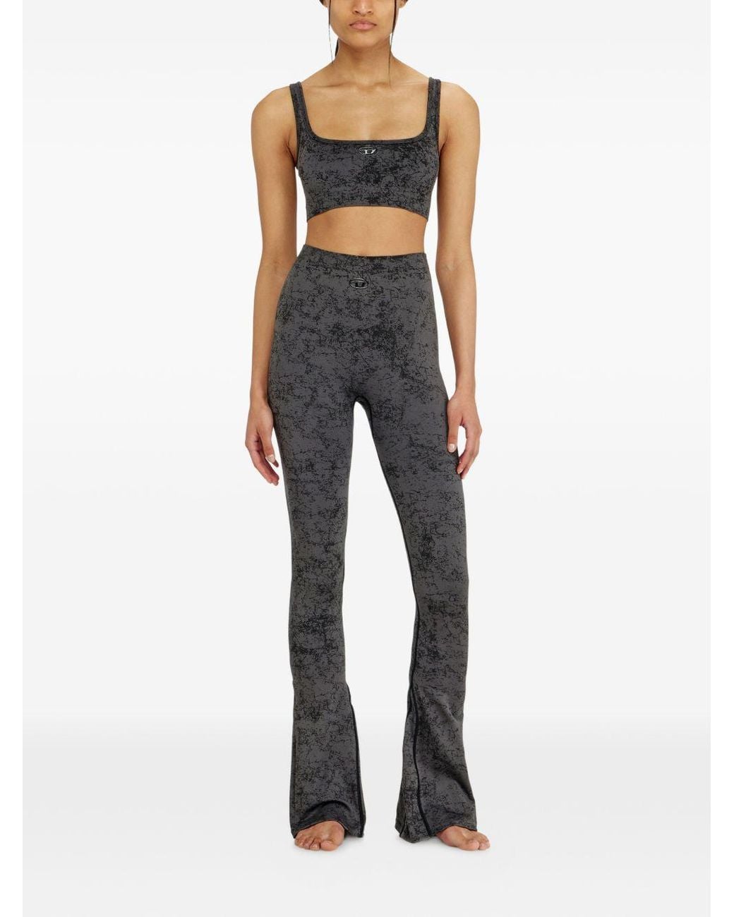DIESEL Gray Charcoal Cotton Trousers