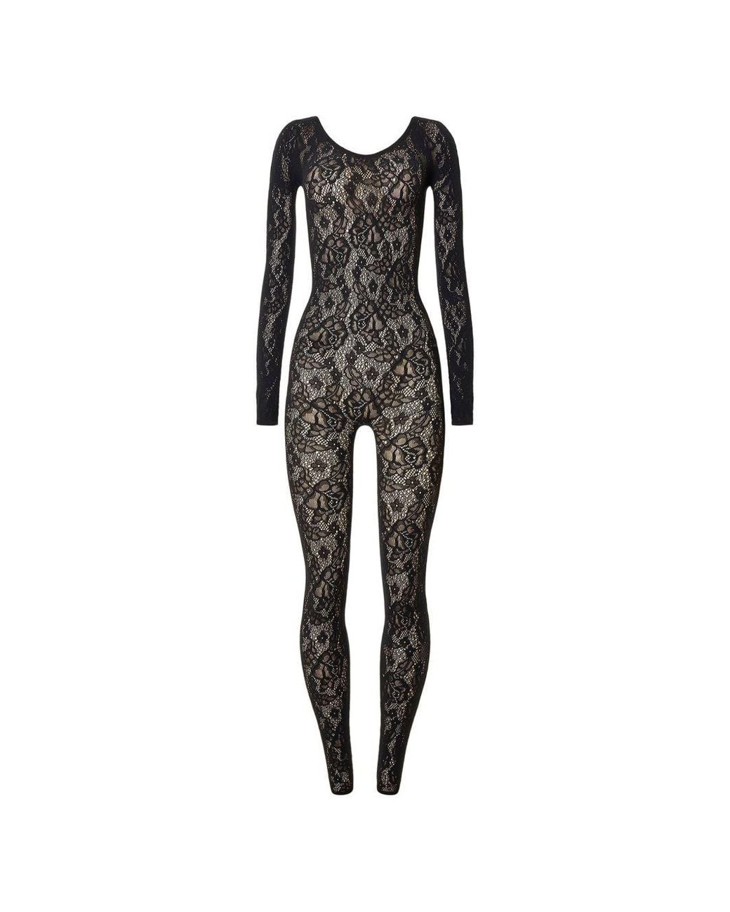 Wolford Black Infinite Rose Jumpsuit
