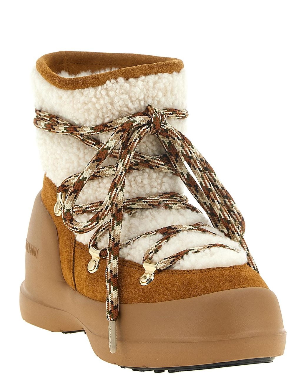 Moon Boot Brown 'Mezzaluna' Ankle Boots