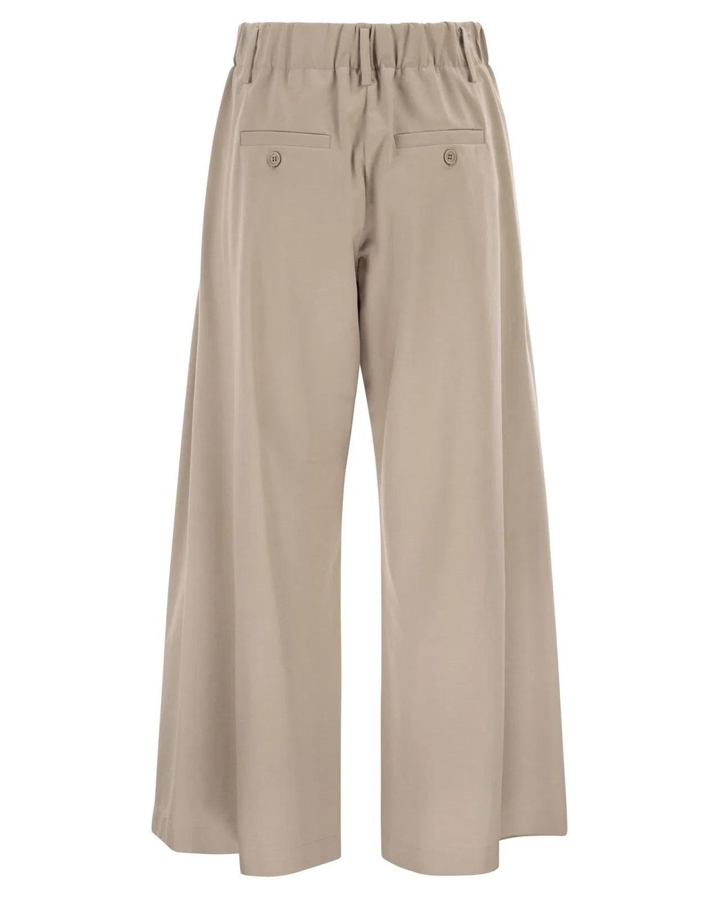 Brunello Cucinelli Natural Interlock Couture Trousers