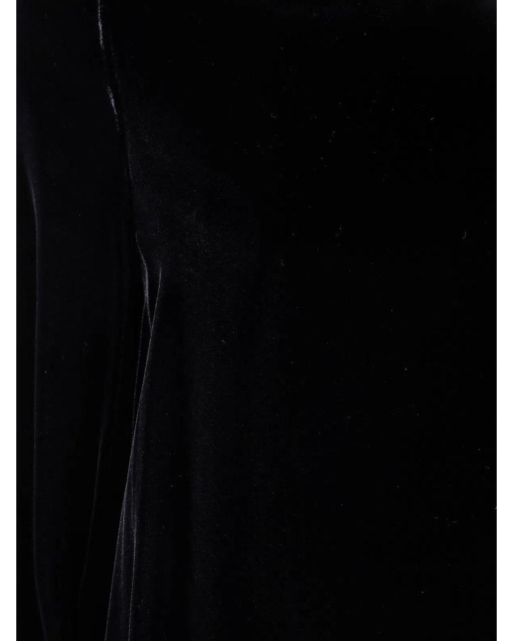 Emporio Armani Black Long Sleeve Velvet Dress