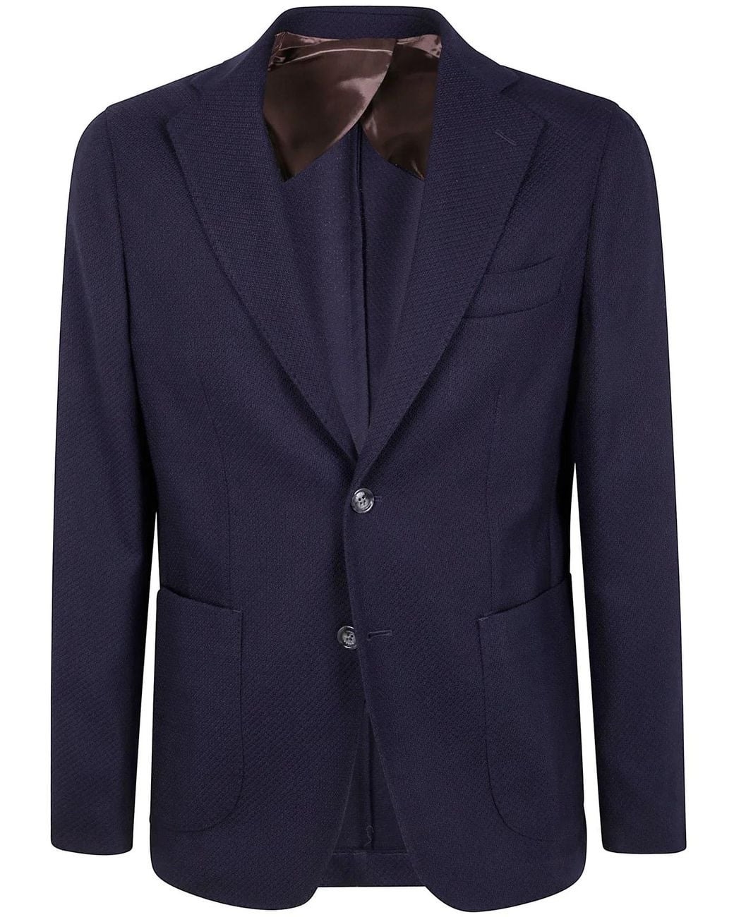 Barba Napoli Blue "Bactive Mono" Jacket for men