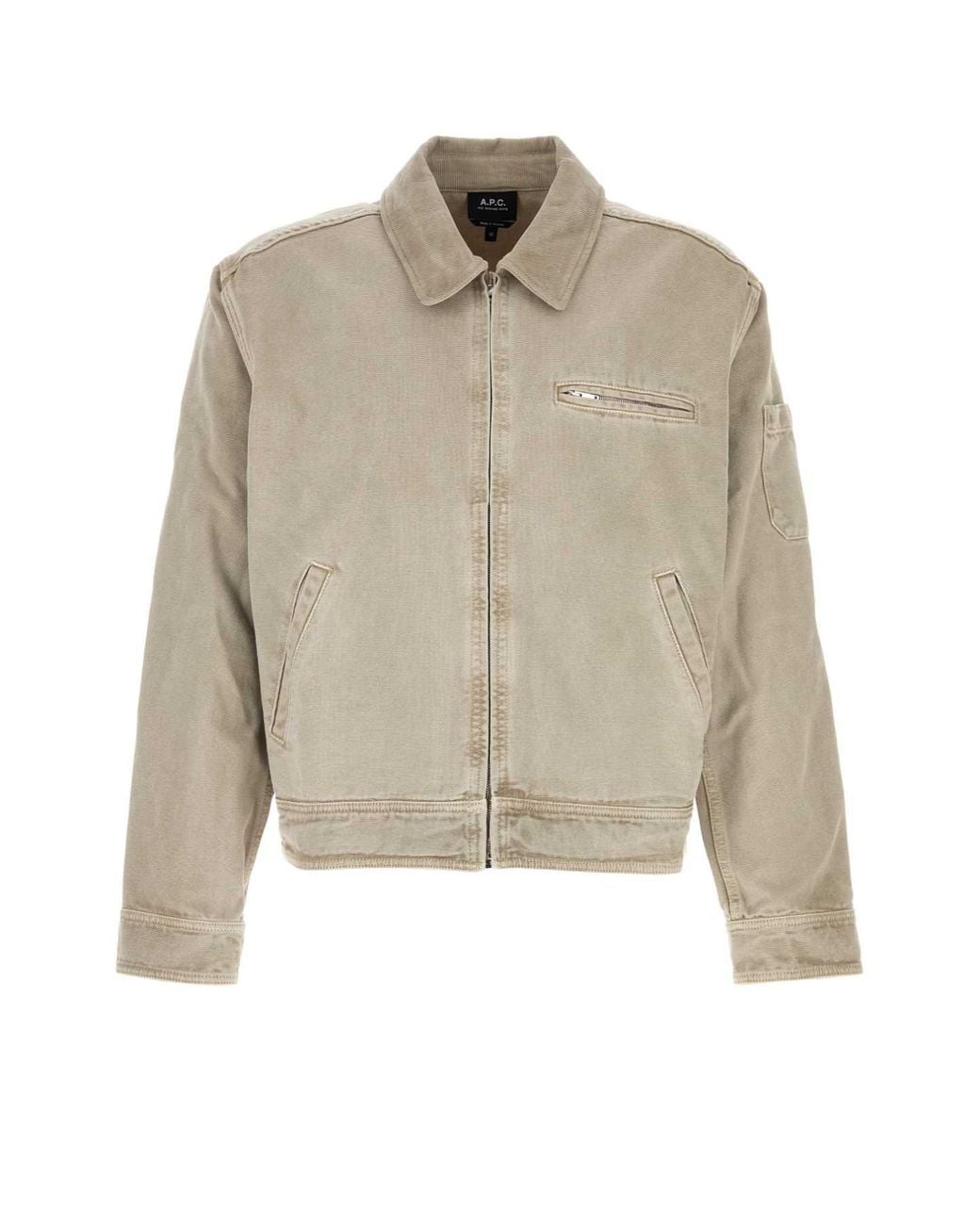A.P.C. Natural Blouson Alexis for men