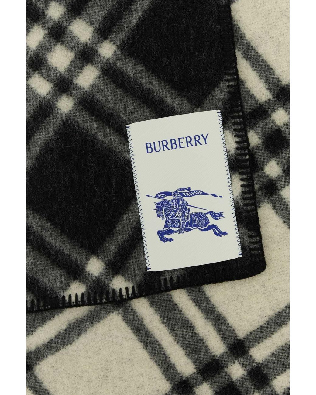Burberry Black Mu Tri Bar Chk Wo Scf