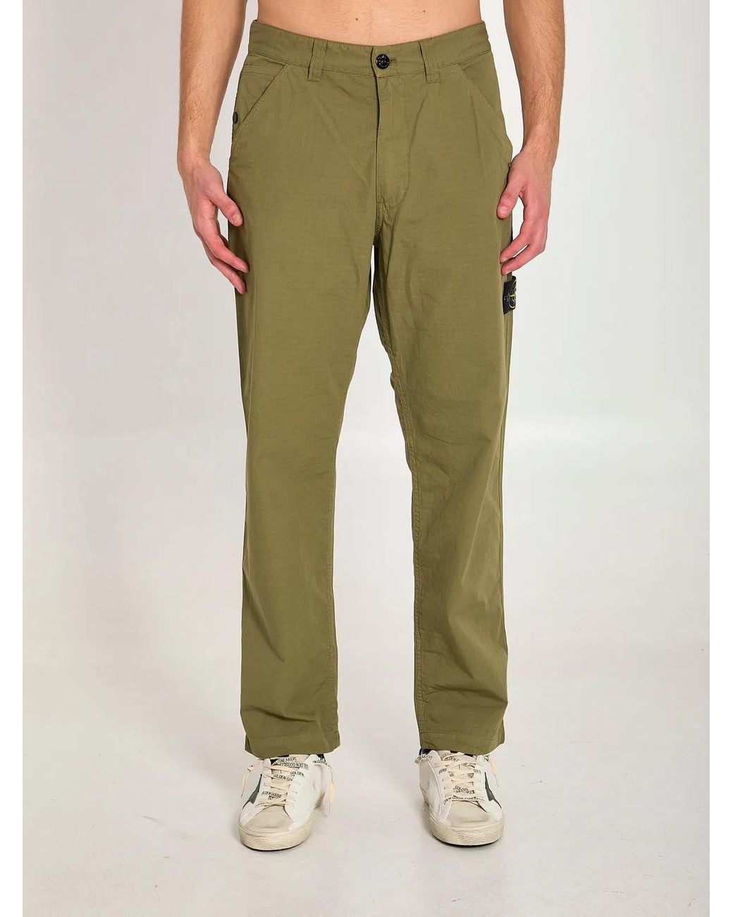 Stone Island Green 3100008 Trousers for men
