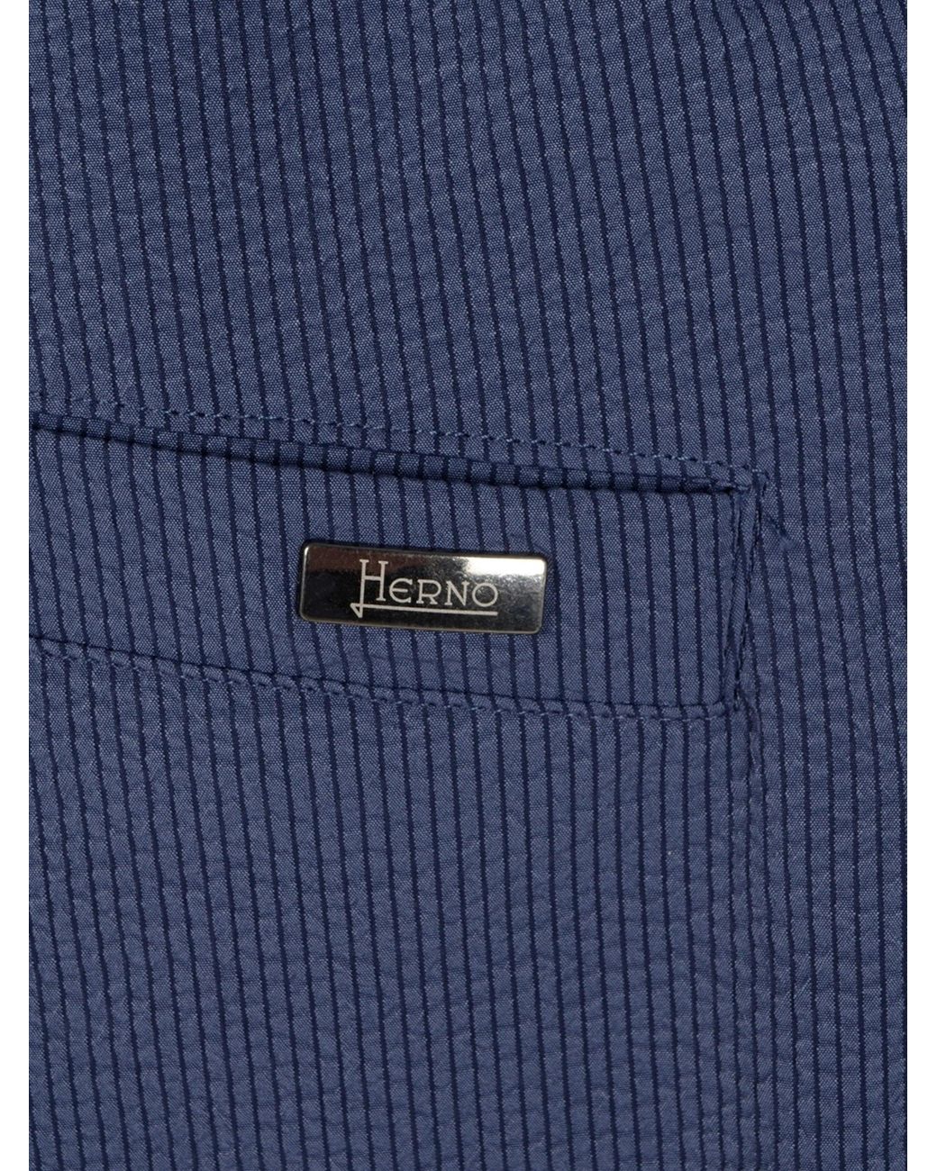Herno Blue Polyester Short Pants