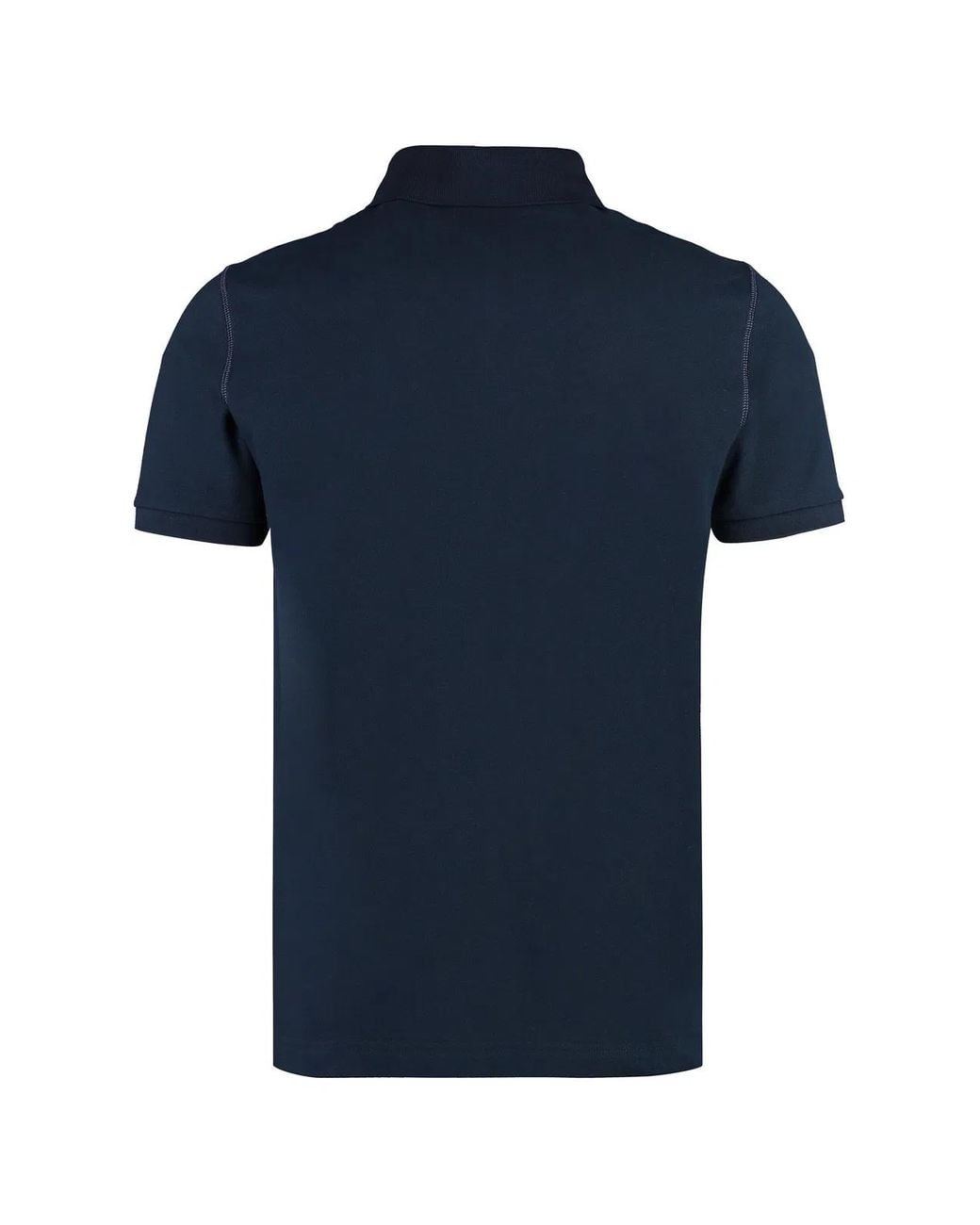 Dolce & Gabbana Blue Rubber Plate Polo Shirt for men