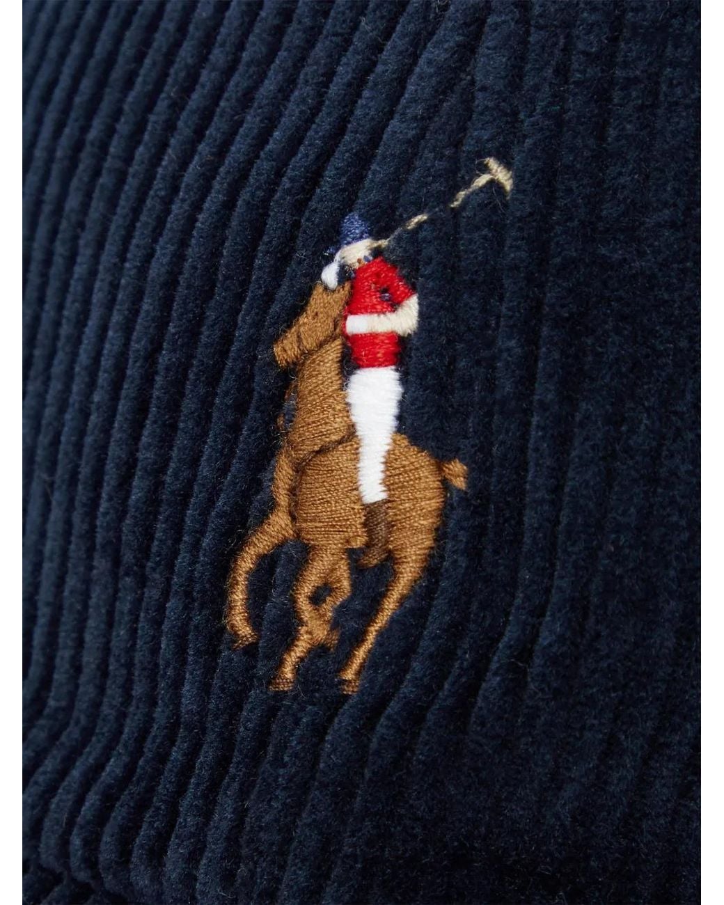 Polo Ralph Lauren Blue Corduroy Baseball Cap for men