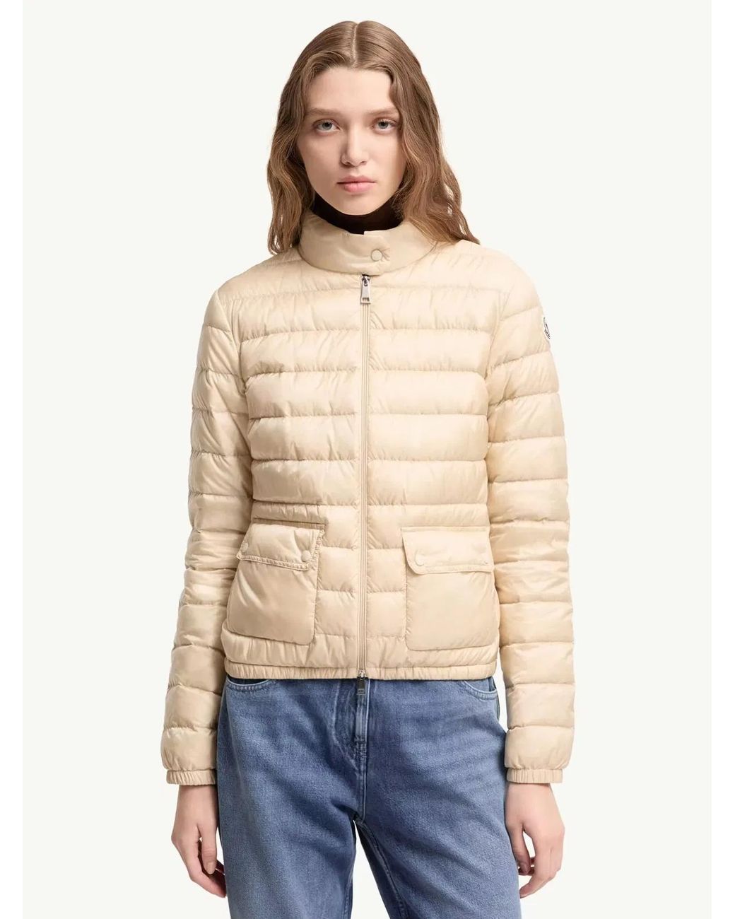 Moncler Natural Lans Packable Short Down Jacket