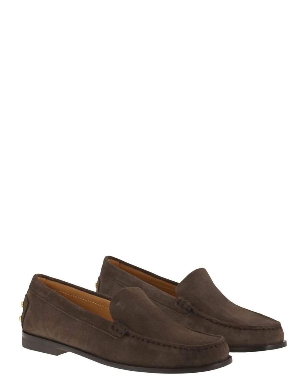 Tod's Brown Suede Leather Loafers