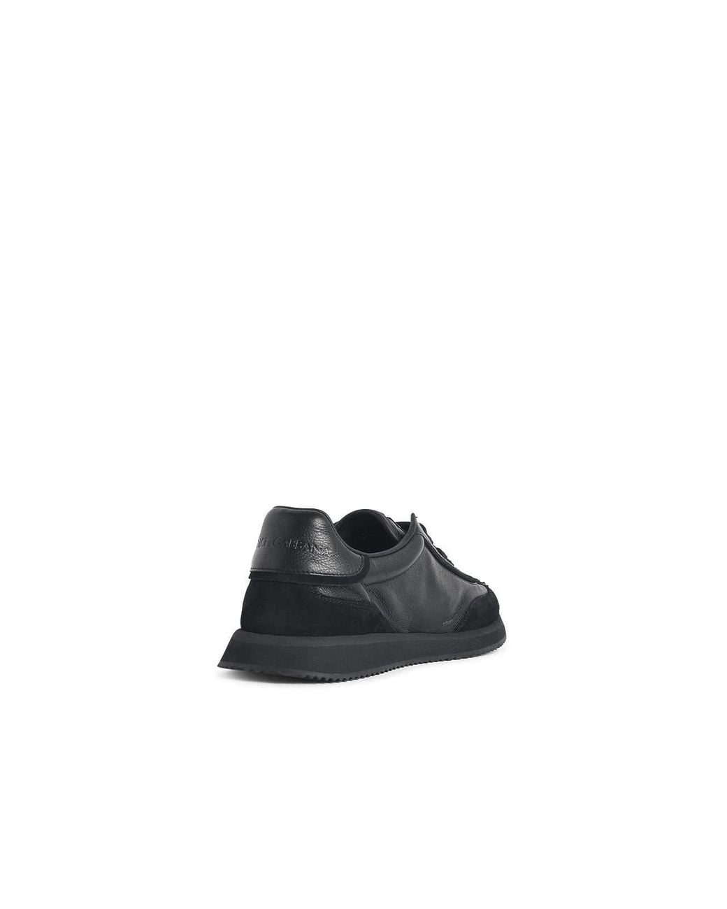 Dolce & Gabbana Black Dolce & Gabbana Cushion Leather Sneakers for men