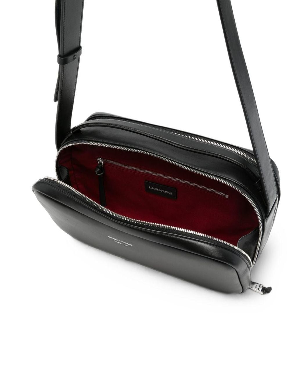 Emporio Armani Black Leahter Handbag