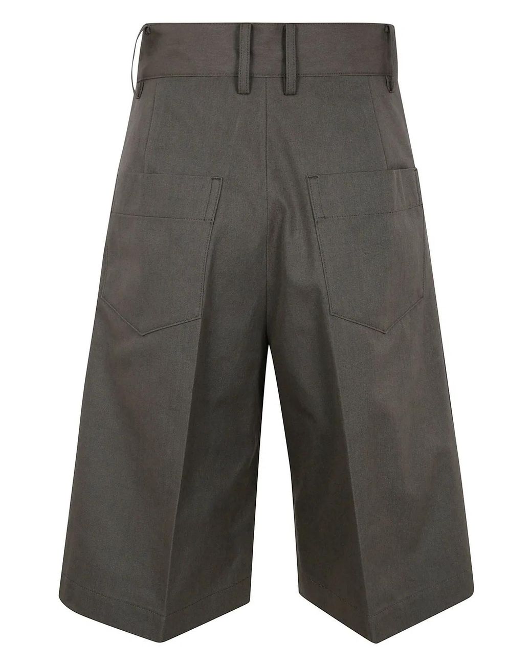 Yohji Yamamoto Gray R-4Tuck Short Pants