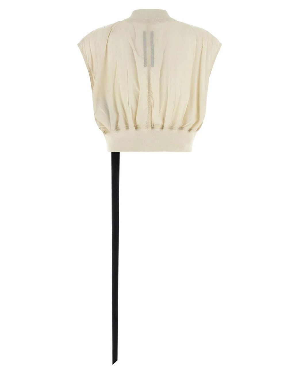 Rick Owens White 'Tatlin Bomber' Vest