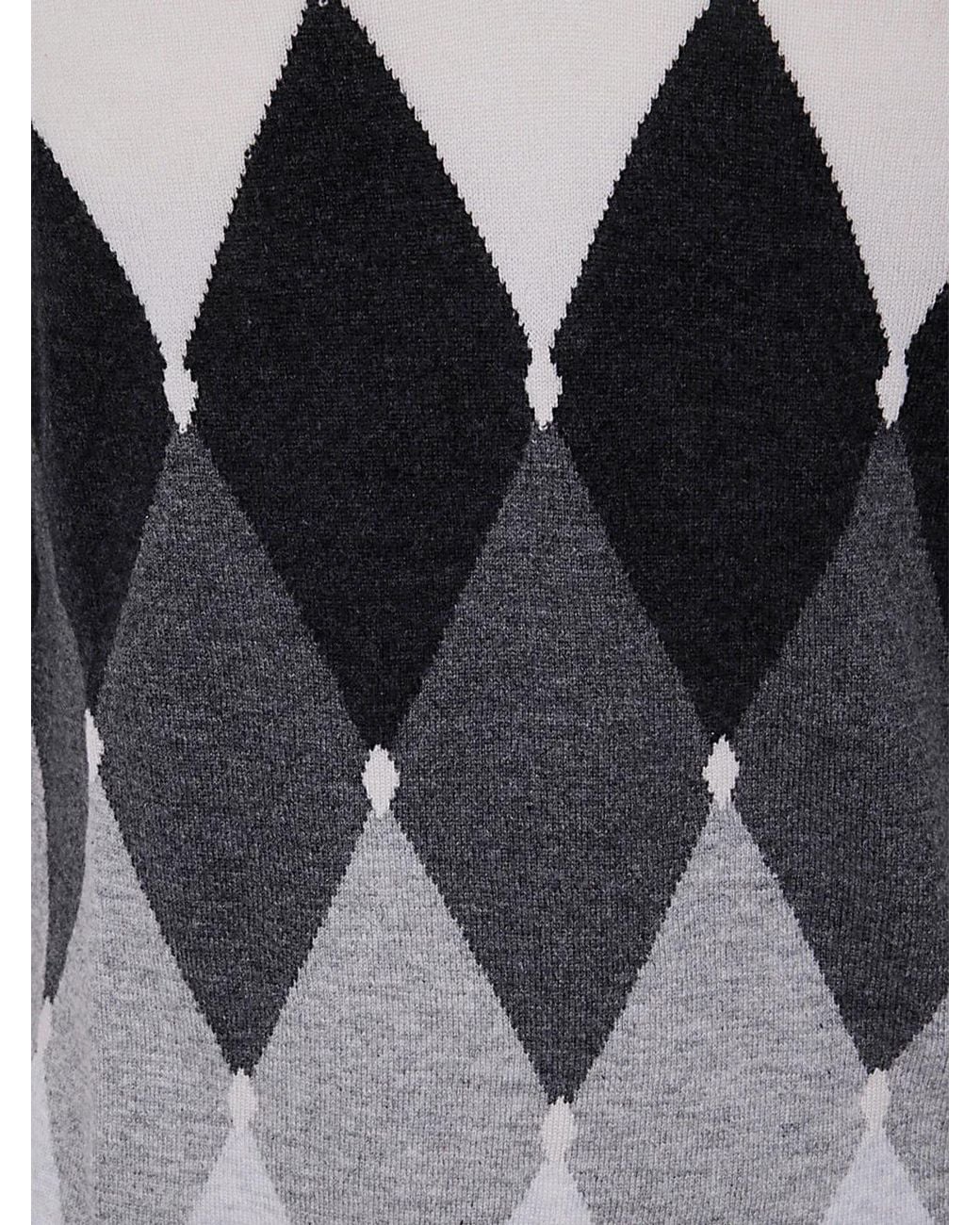 Ballantyne Gray V Neck Pullover for men