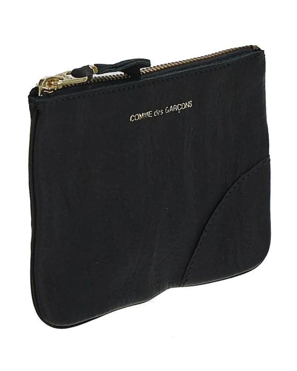 Comme des Garçons Black Wallet Logo Printed Leather Wallet