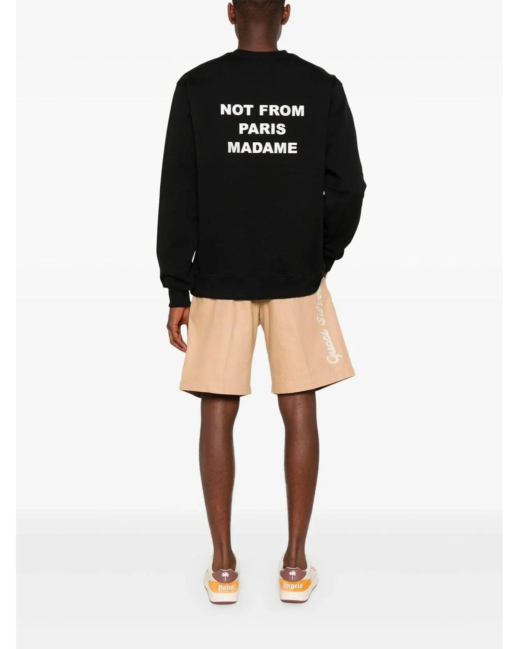 Drole de Monsieur Black Slogan Sweatshirt for men