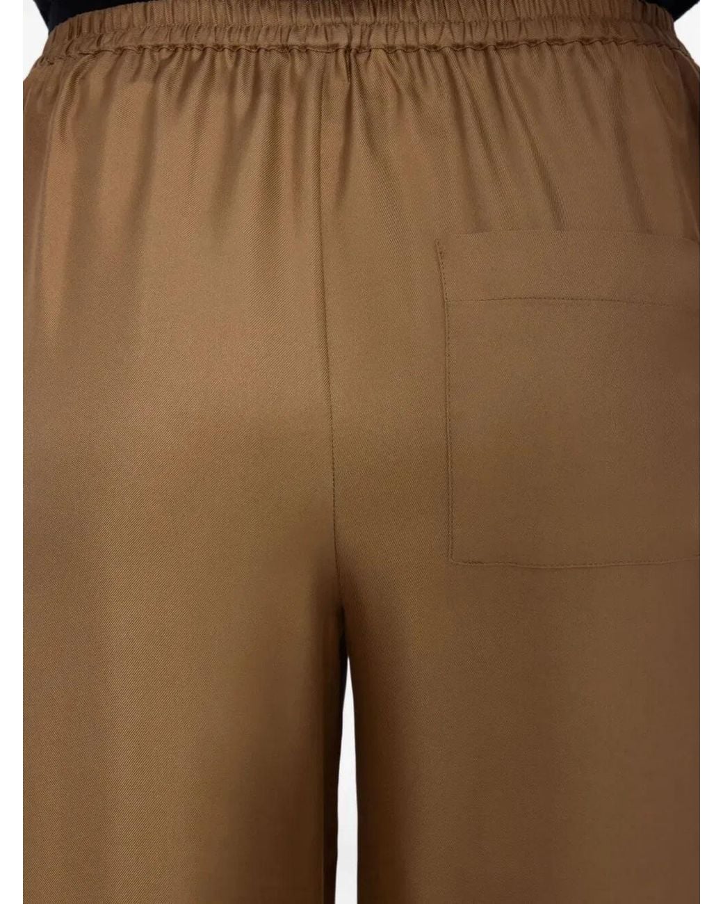Loulou de Saison Brown "Alera" Wide Leg Trousers
