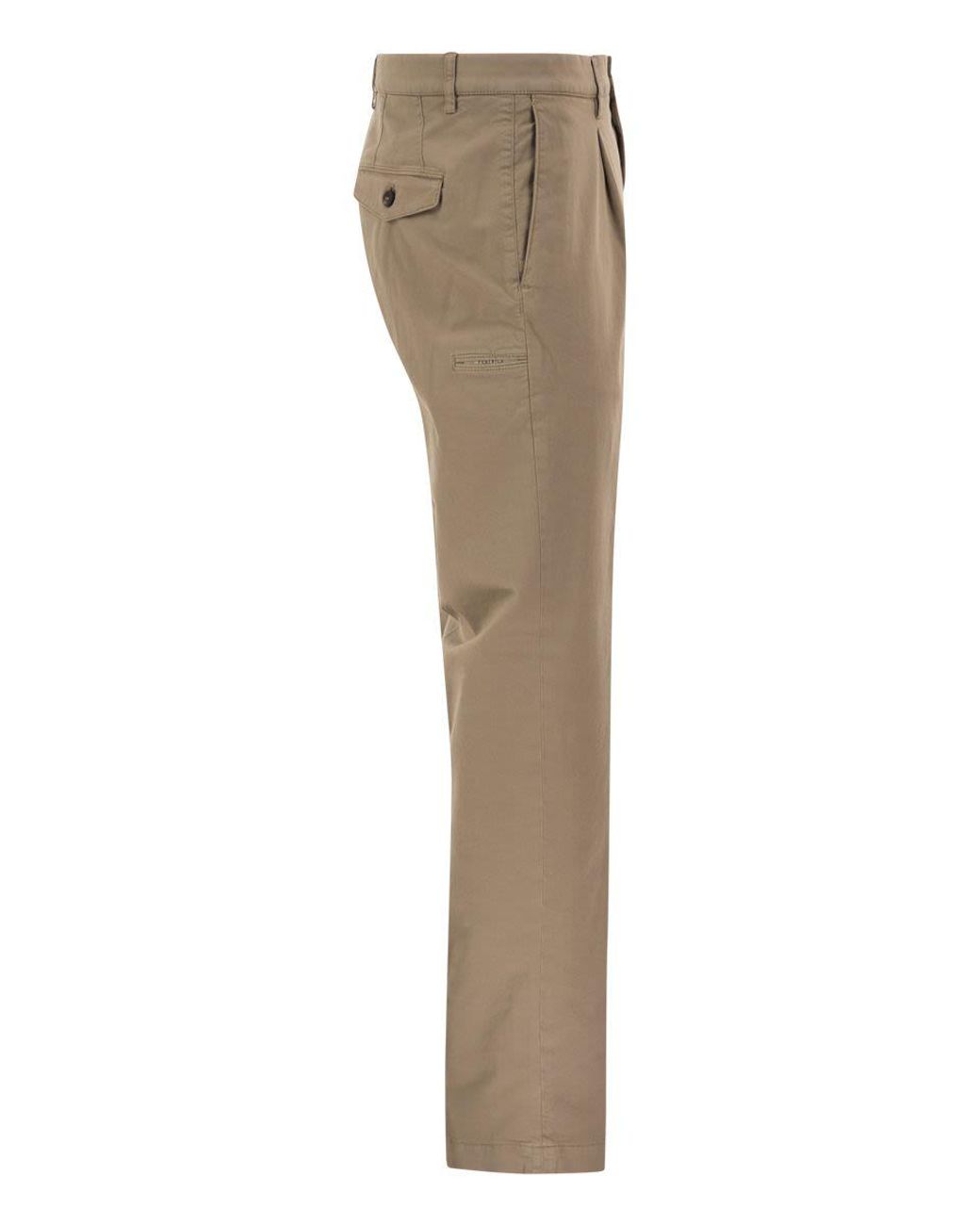 Peserico Natural Stretch Cotton Chino Trousers for men